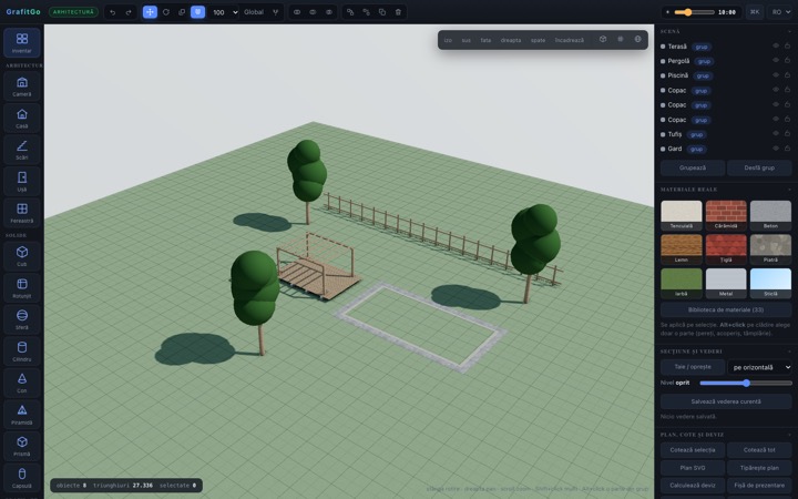 Yard with a terrace